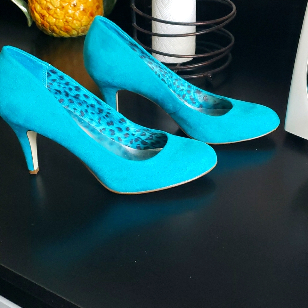Blue suede shoes